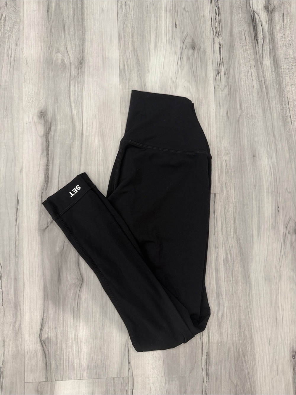 SET Active Black High-Rise AirLuxe Leggings sz Small